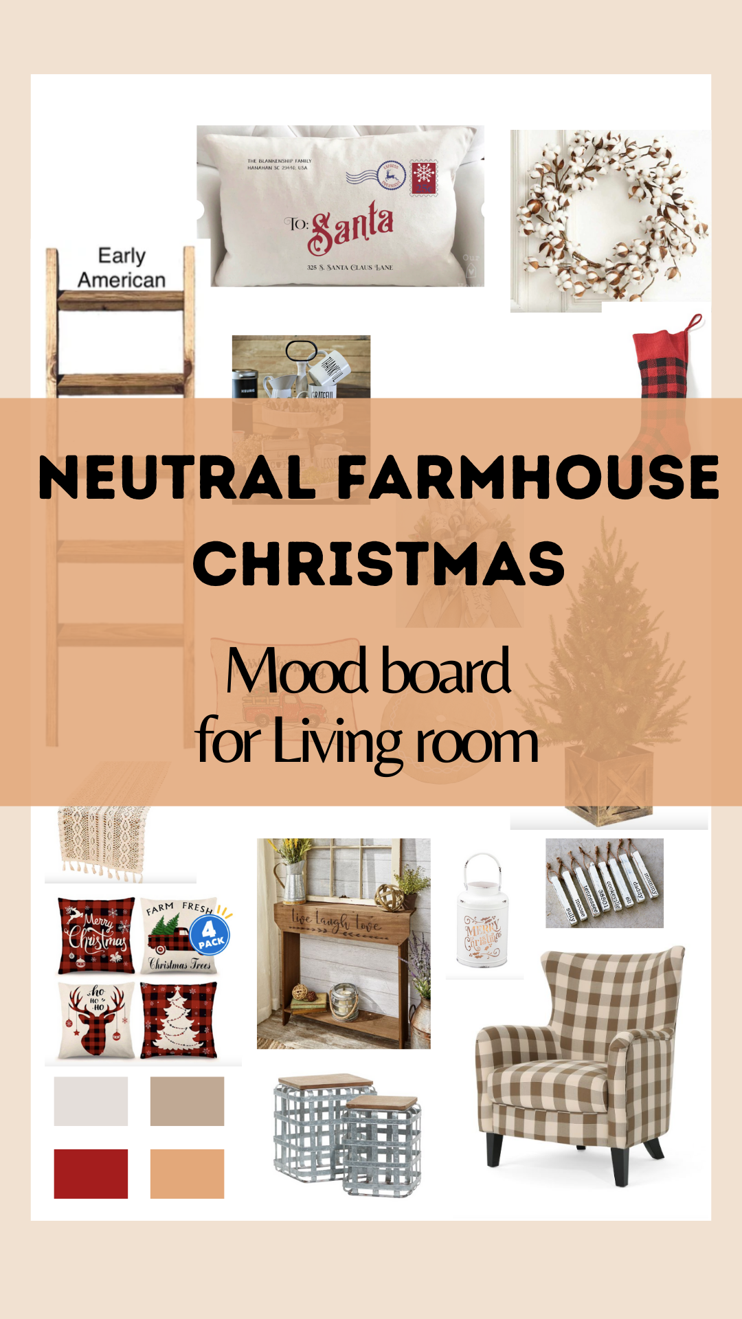 neutral farmhouse Christmas