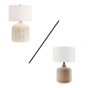 RATTAN LAMP DUPE