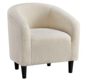 vanilla girl decor boucle chair