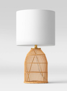 vanilla girl decor rattan lamp