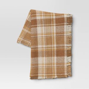 PLAID THROW BLANKET